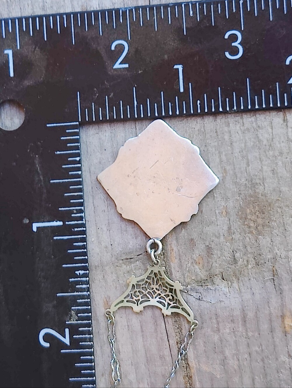 Antique Sterling Cameo Pendant Necklace - Picture 7 of 7